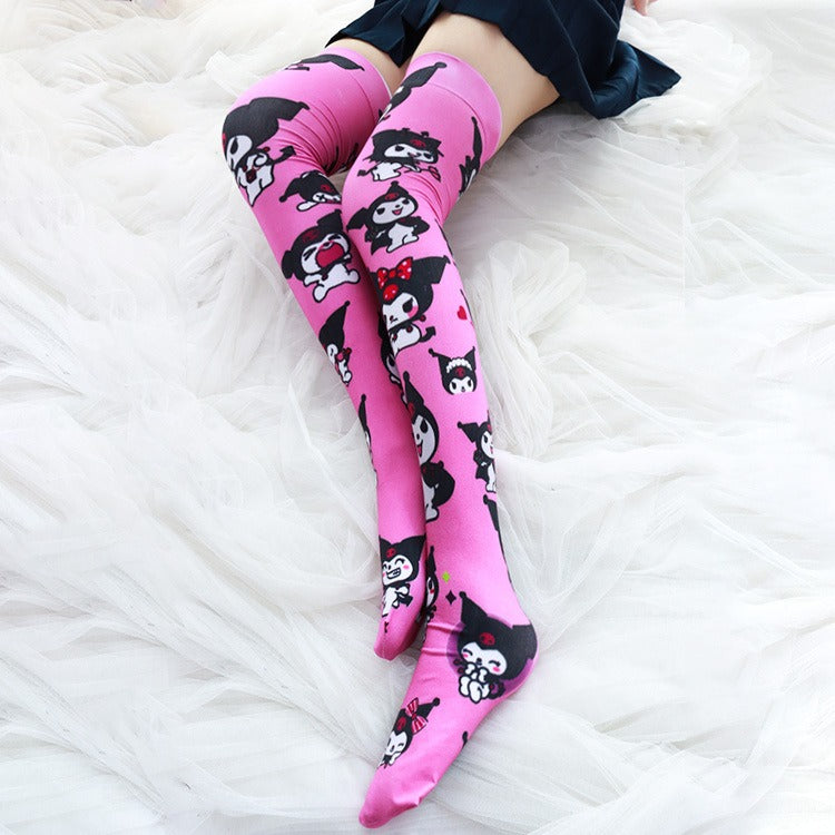 Kuromi Thigh High Socks