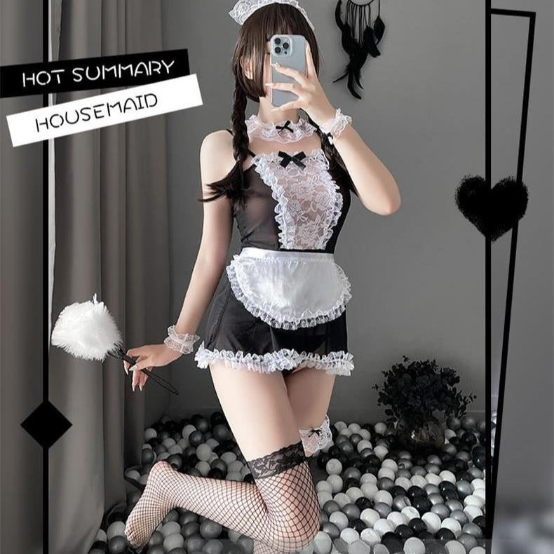 Lace See-through Housemaid Lingerie