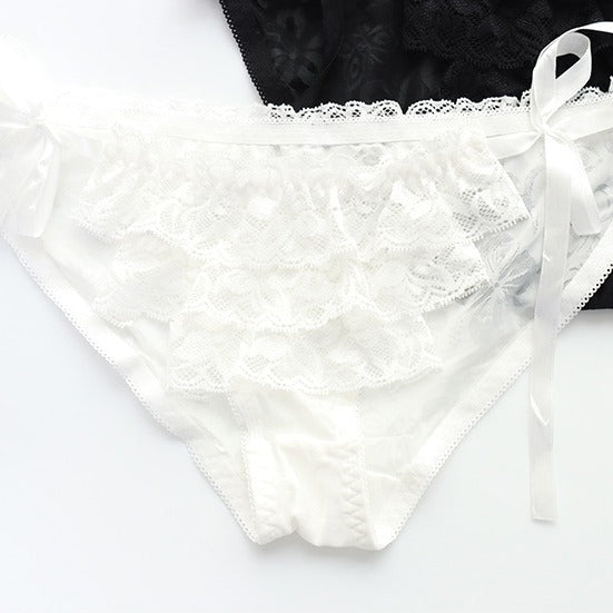 Lace Texture Layered Panties