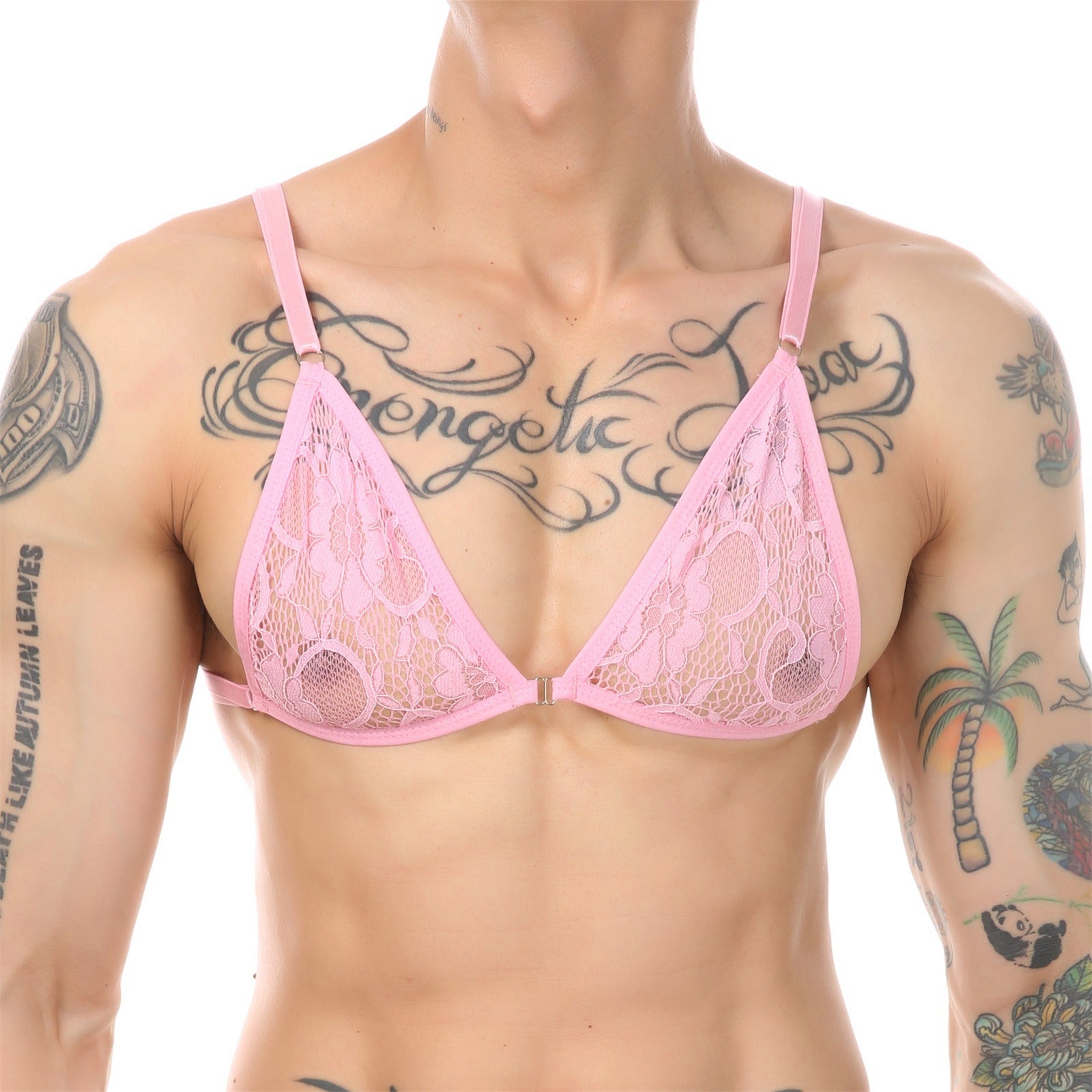 Lace Three-Point Femboy Bikini