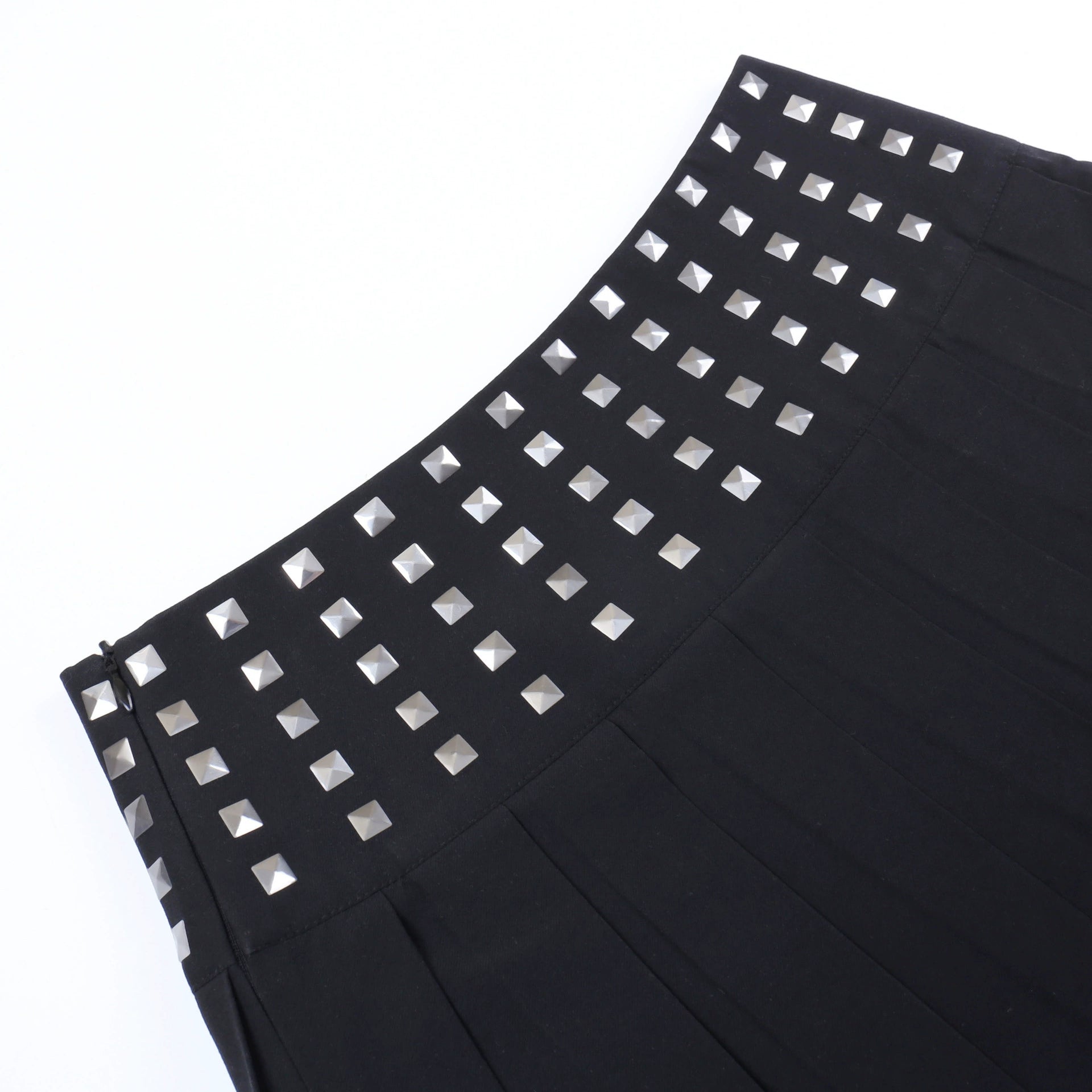 Studded Pleated Gothic Femboy Skirt