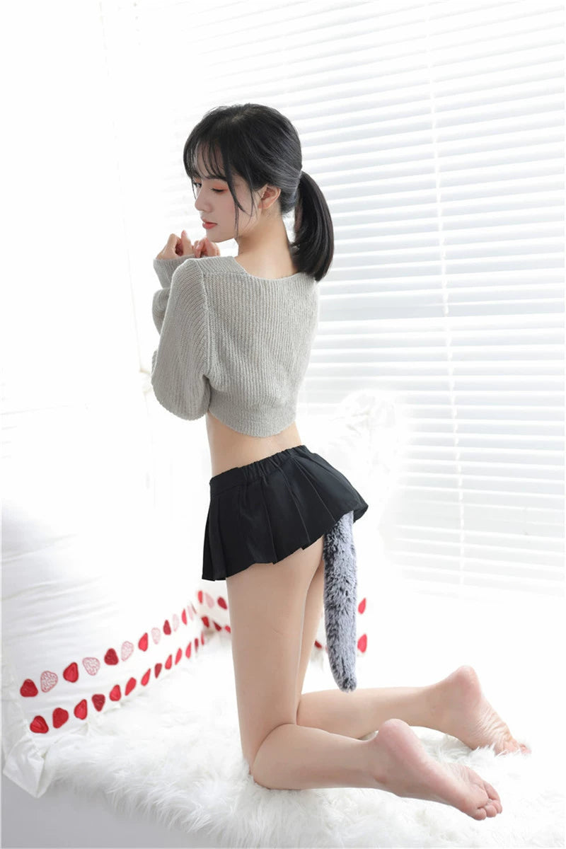 Cute Mini Pleated Femboy Skirt