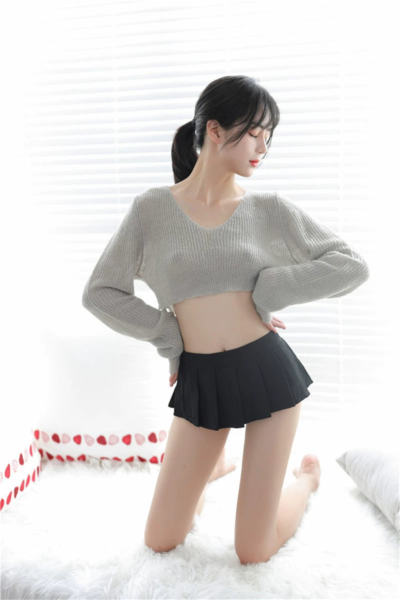 Cute Mini Pleated Femboy Skirt