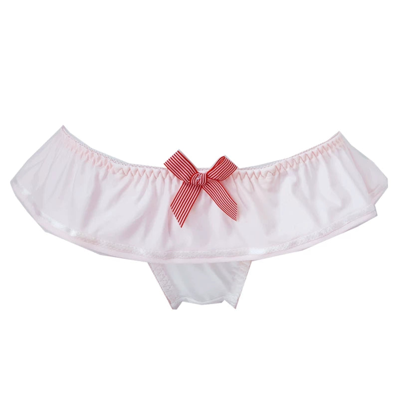 Navy Stripe Milk Silk Panties