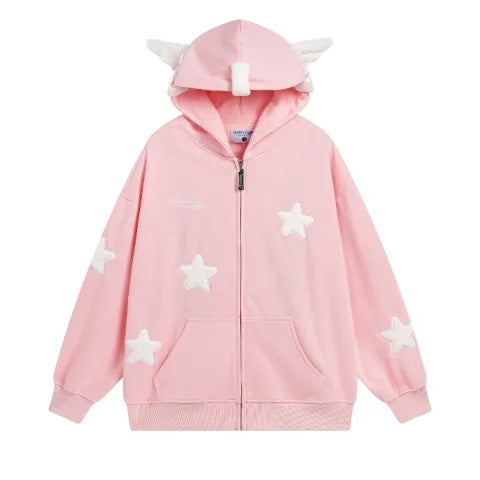 Cute Wing Ears Star Hoodie