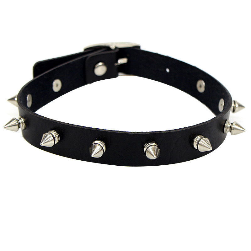 Goth Pointy Studded Choker