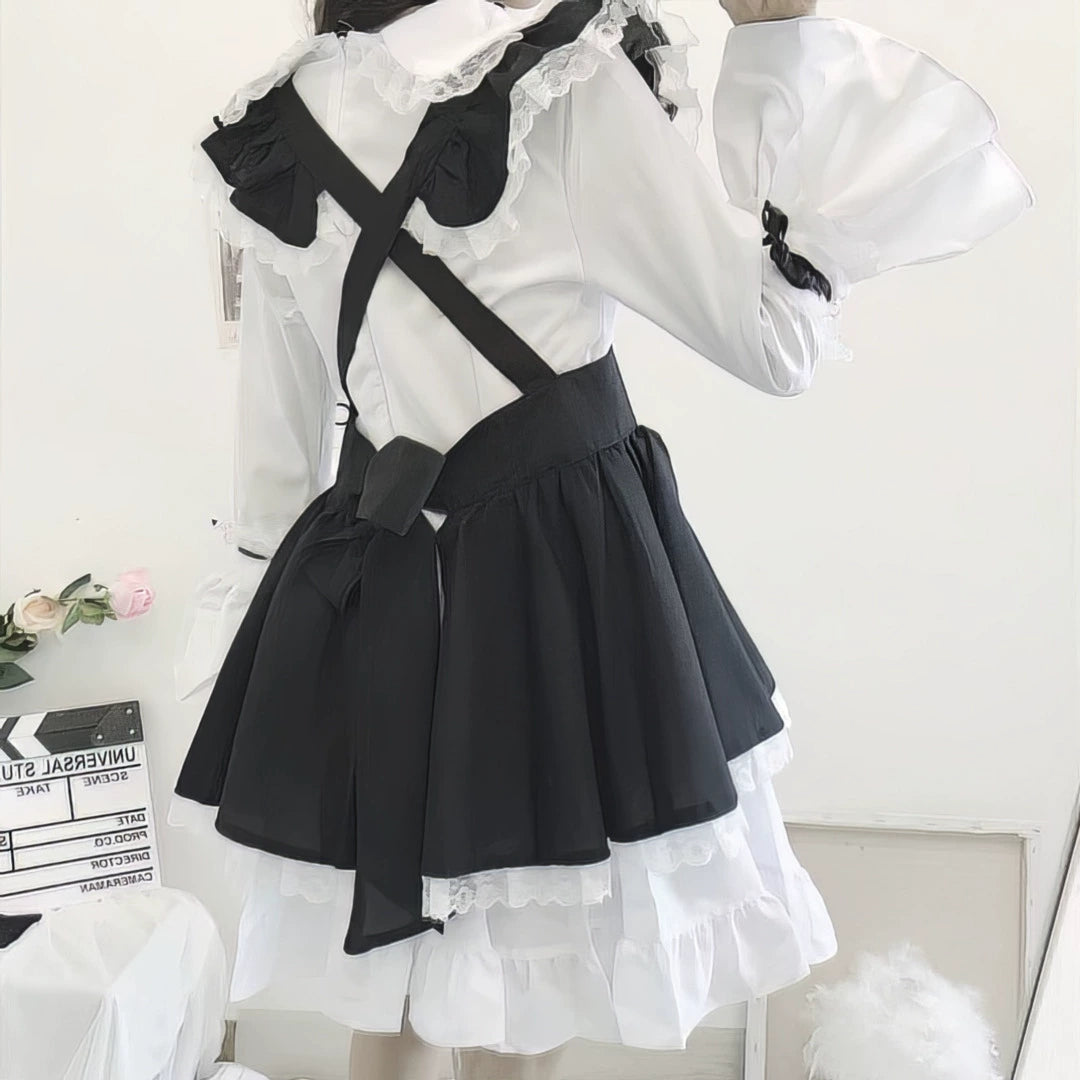 Black and White Maid Dress Set.