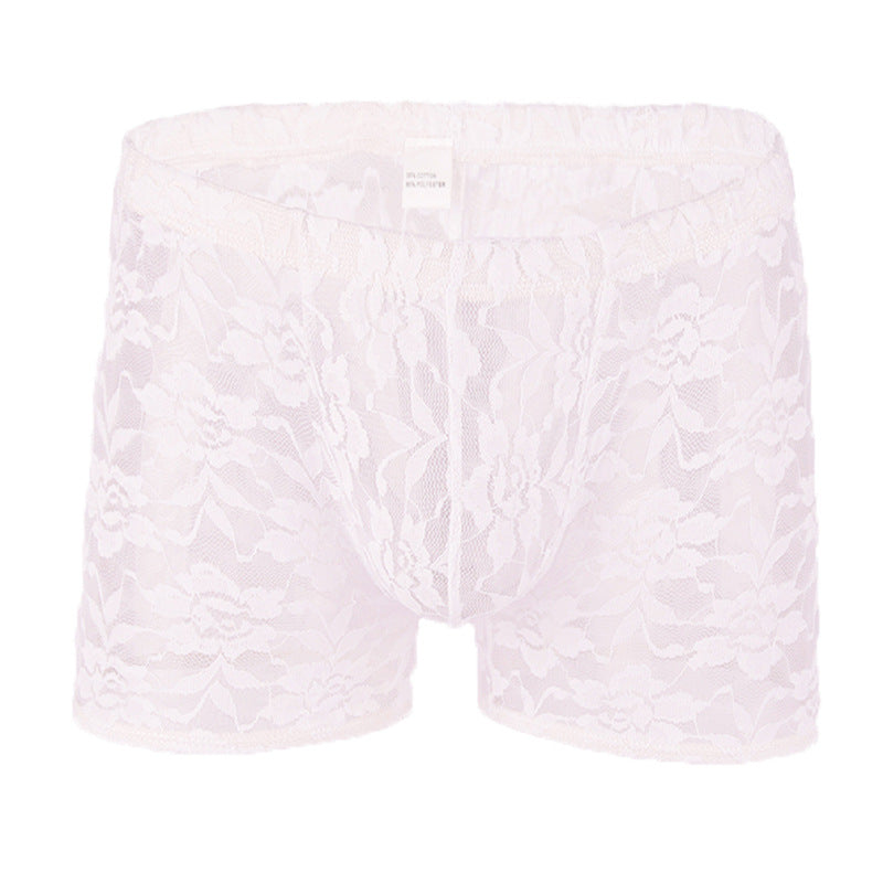 Sheer Lace Boxer Briefs