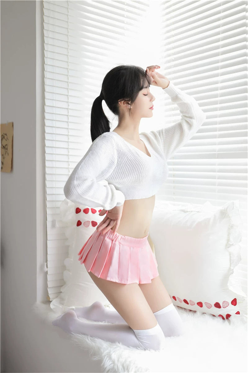 Cute Mini Pleated Femboy Skirt