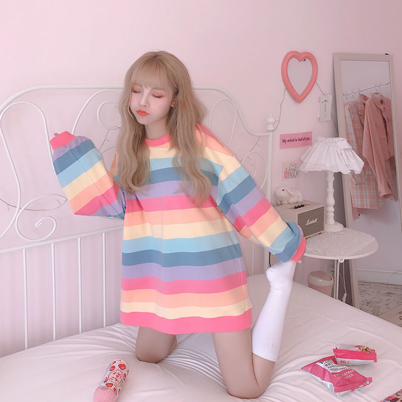 Rainbow Striped Shirt