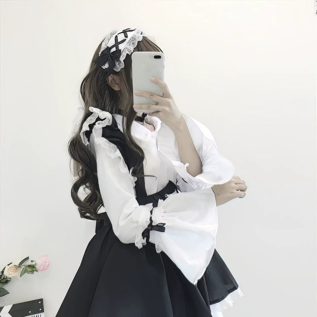 Black and White Maid Dress Set.