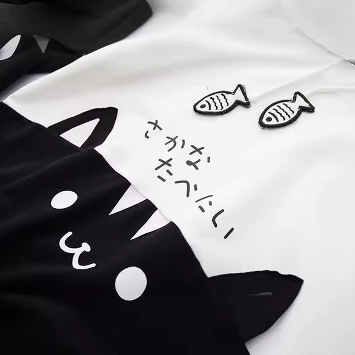 Mori Boy Cat Fish Hoodie