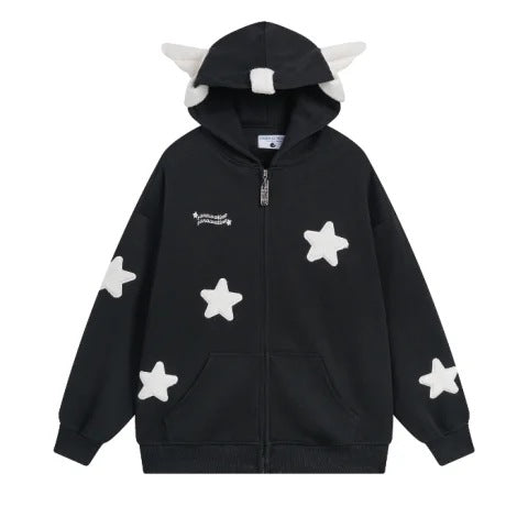 Cute Wing Ears Star Hoodie