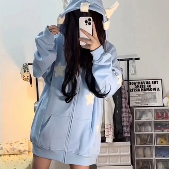 Cute Wing Ears Star Hoodie