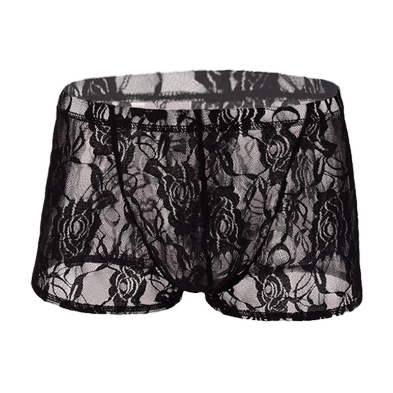 Sheer Lace Boxer Briefs