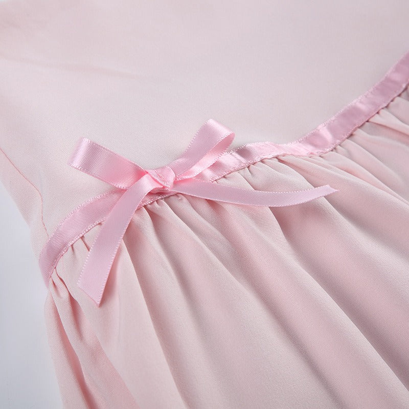 Pink Lissom French Skirt with Bow