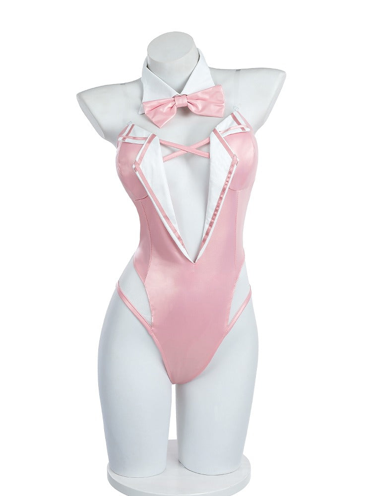 Pink Bunny Bodysuit Set