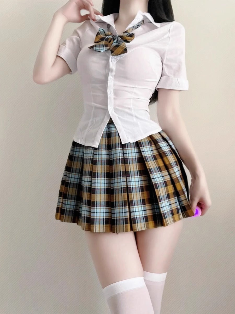 Plaid Jk Schoolgirl Skirt