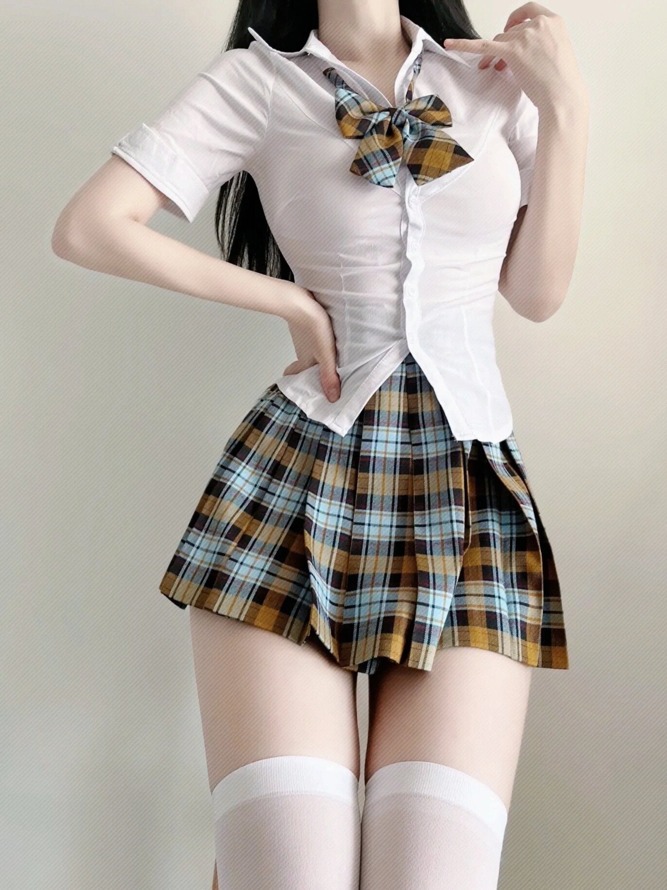 Plaid Jk Schoolgirl Skirt