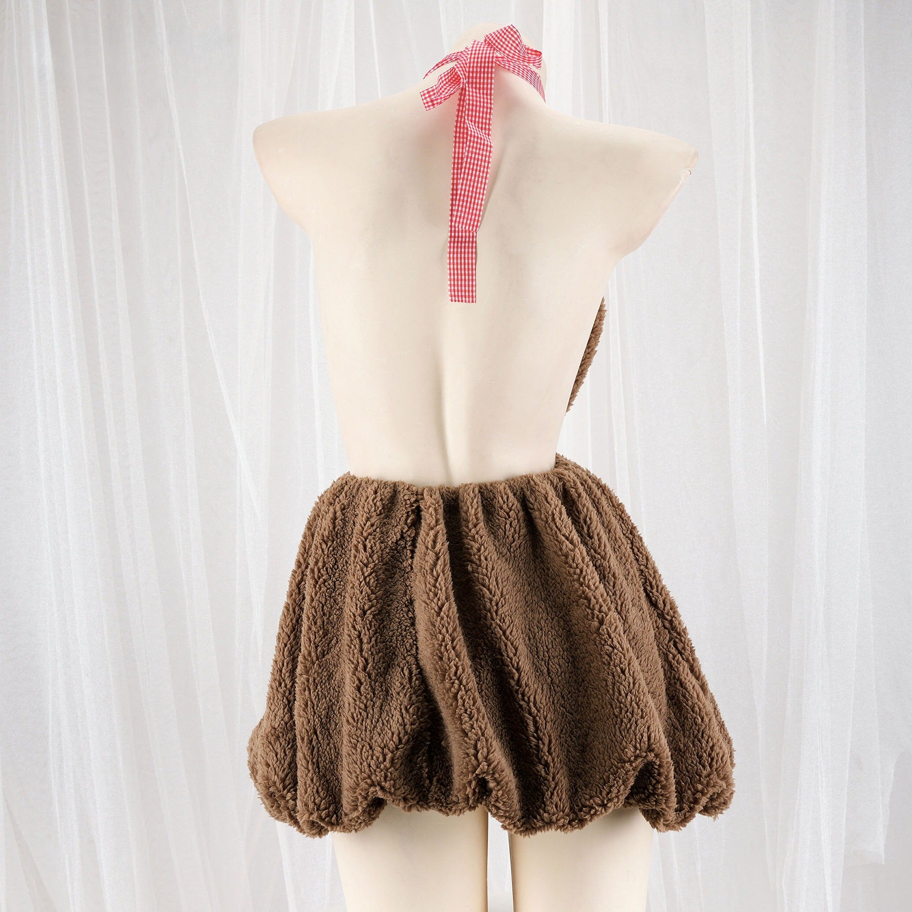 Plush Bear Backless Maid Dress