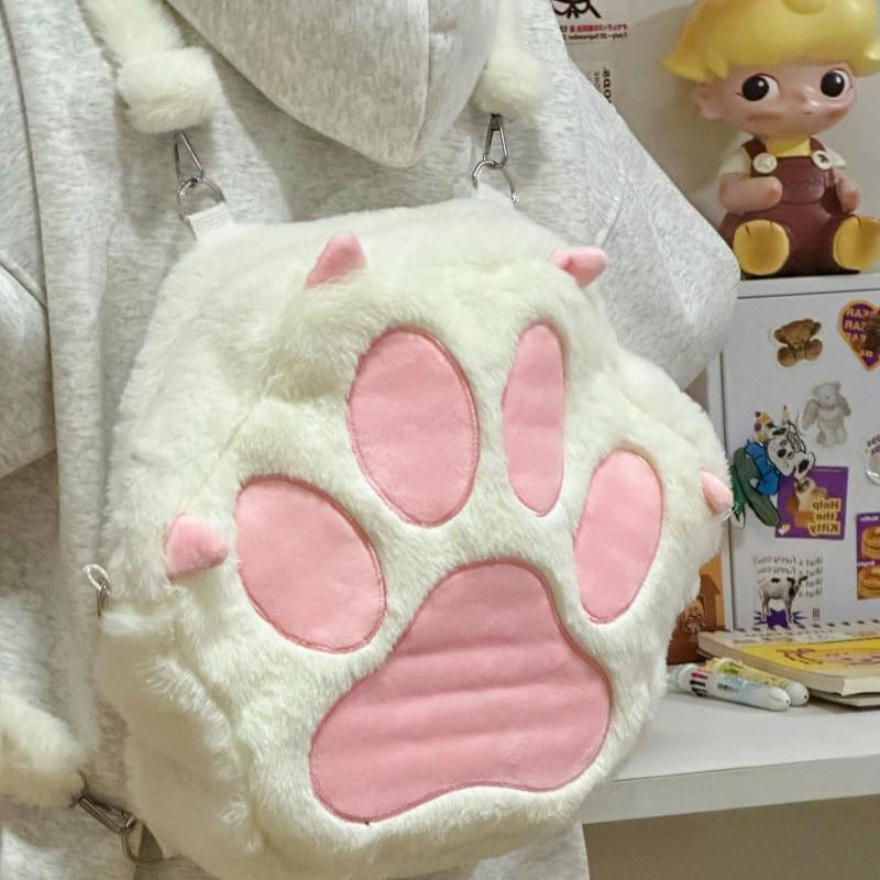 Plush Cat Claw Femboy Backsack