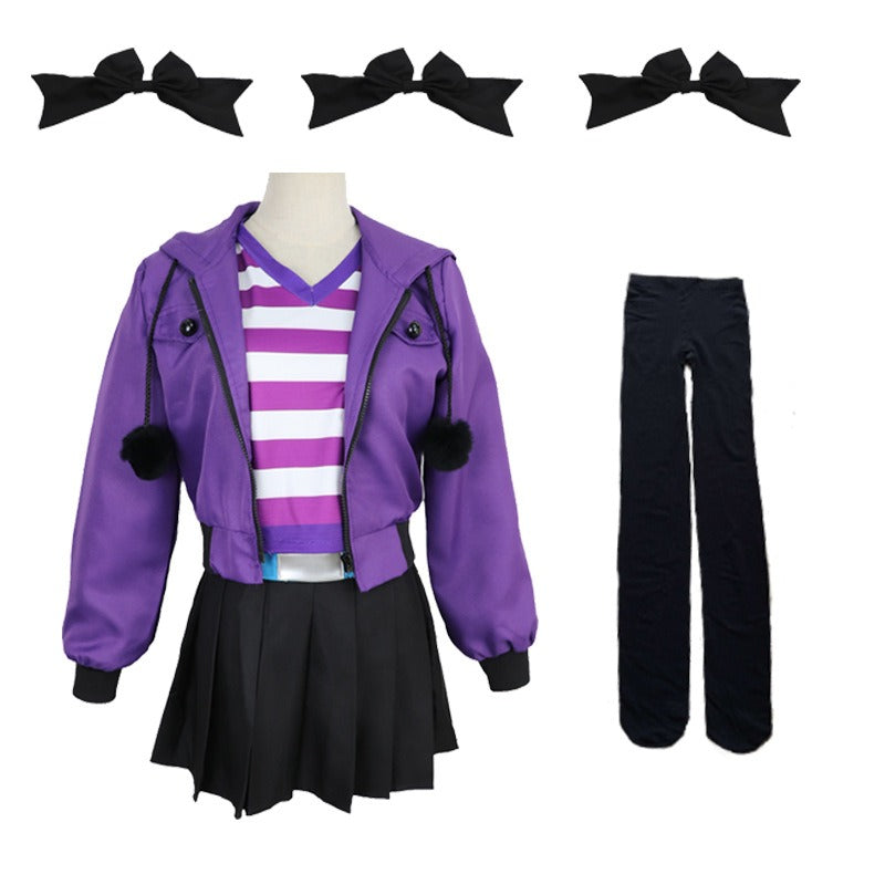 Purple Astolfo Cosplay Outfit Set