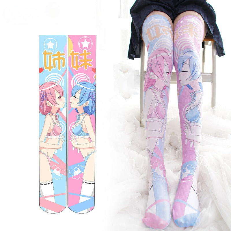 Rem and Ram Anime Stockings