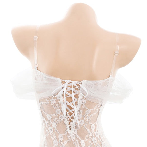 See Through Bridal Lingerie Set