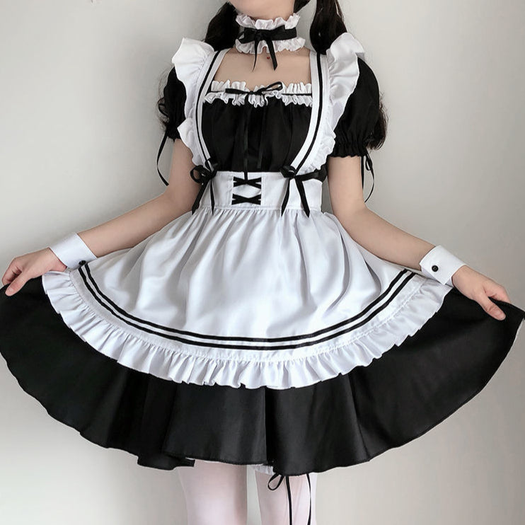 Lolita Girdle Maid Dress Set