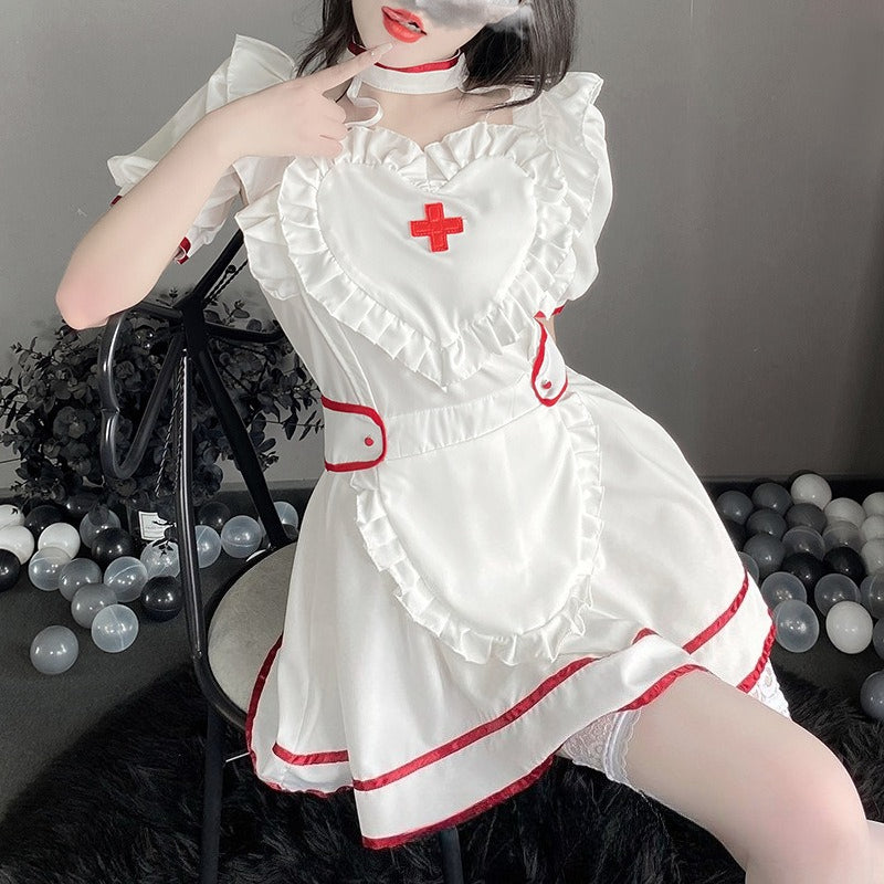Heart Nurse Cosplay Uniform Dress