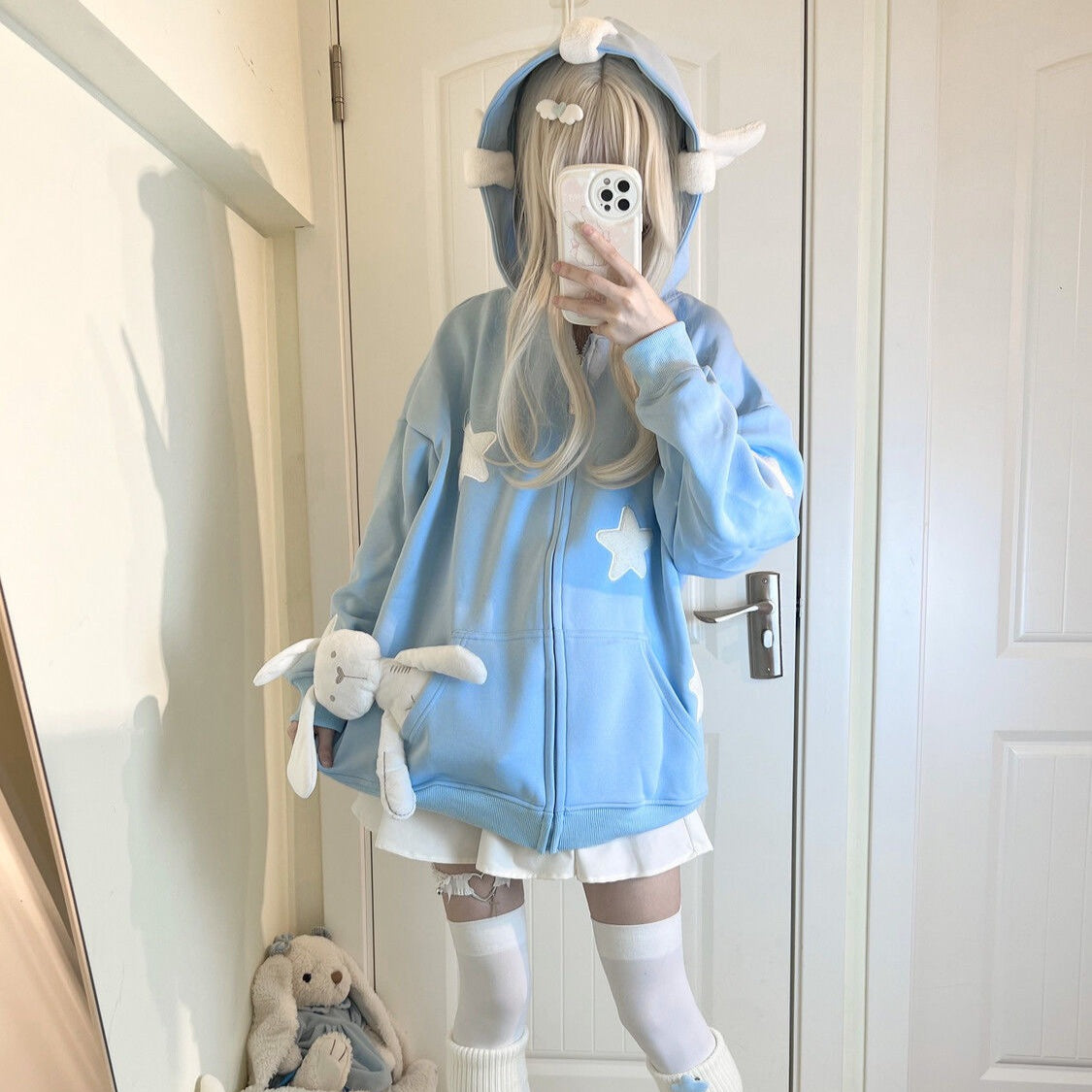 Cute Wing Ears Star Hoodie