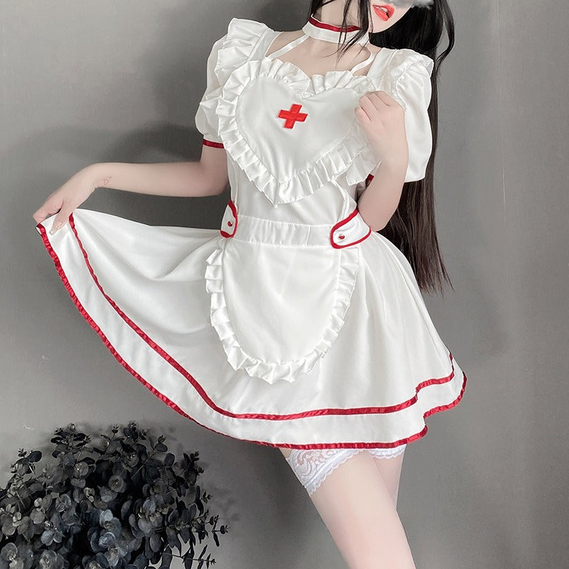Heart Nurse Cosplay Uniform Dress