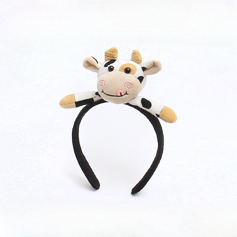 Cute Femboy Cow Horn Headband