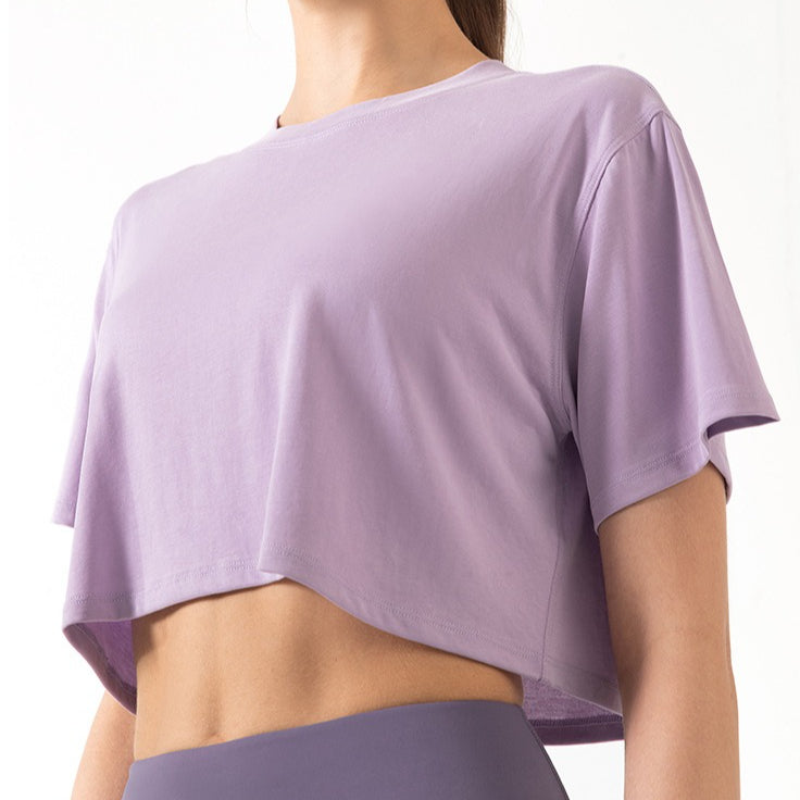 Modal Stretch Yoga Sport Crop Top